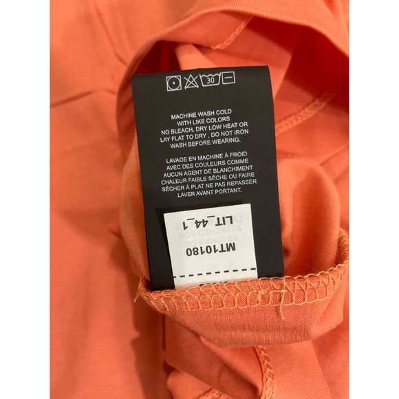 New Never Worn Men's CUTS AO Universal Curve-Hem Orange Tee Small - Picture 10 of 12